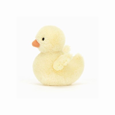 Jellycat Fluffy Duck Farmyard USA | 50986SFHL